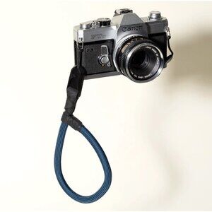 DEEP BLUE Adjustable Camera Wrist Strap – w/ Peak Design Anchor